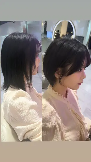ショート 🌟TOSHI/透明 感カラー/ショートのヘアスタイル