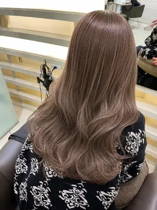 ロング カラー 艶髪/似合わせ/ ブリーチなし🫧のヘアスタイル