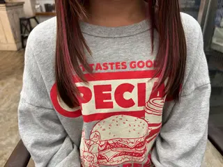セミロング みぞぐち じゅりのヘアスタイル