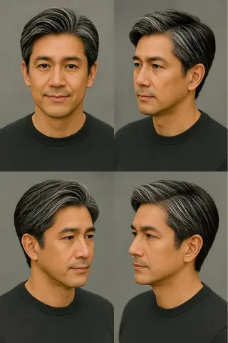 ショート カラー メンズ特化美容師 カラー専門ぺーターのヘアスタイル