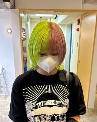 ミディアム カラー パ ルのヘアスタイル