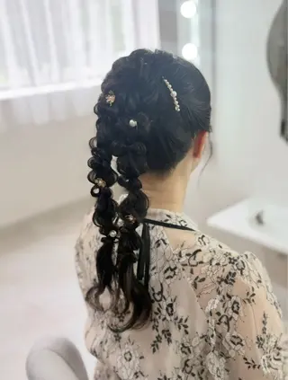 ヘアアレンジ ヘアセットサロン /上坪愛美のヘアスタイル