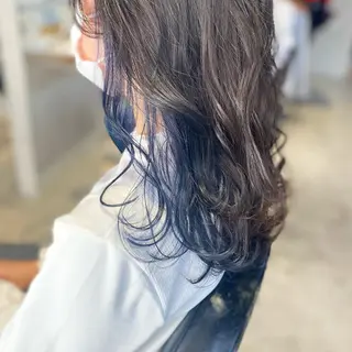 セミロング カラー 問い合わせ限定🌟 美髪🌟三塚有紀子のヘアスタイル