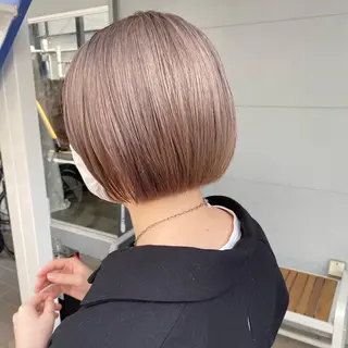 ショート カラー ヘアアレンジ lani ブリーチ /ダブルカラーのヘアスタイル