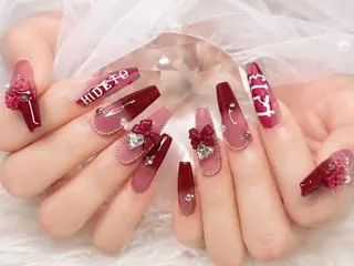 ロング カラー Bling Salonのネイルデザイン