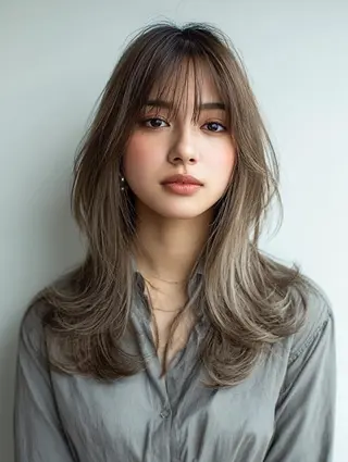 セミロング 生艶髪＆レイヤー🔔 渋谷お薦めNo.1✨のヘアスタイル