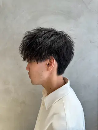メンズ 横浜/メンズカット 曲がる縮毛矯正のヘアスタイル