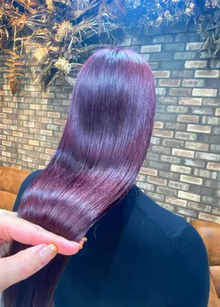 ミディアム カラー ヘアアレンジ .・.艶髪ヘアケア サカモト.・.のヘアスタイル