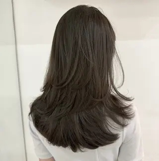 セミロング 【韓国風、透明感】 韓国風⭐️新海龍哉のヘアスタイル