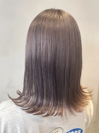 ミディアム カラー ヘアアレンジ 艶髪/レイヤーカット 🐣misakiのヘアスタイル