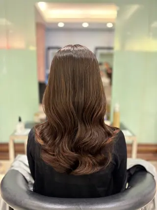 セミロング パーマ 🌸銀座No.1パー マ🌸いでいあやのヘアスタイル