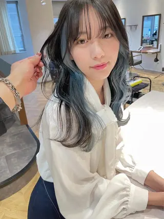 セミロング Aster 店長 れおんのヘアスタイル