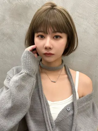 ショート くどうももか 浦和　ショート　ボブのヘアスタイル
