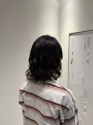 ミディアム パーマ 松下 茉紀👱🏻♀️のヘアスタイル