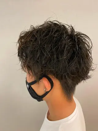 パーマ メンズ unopulir 景山 凌のヘアスタイル