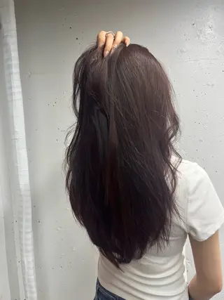 カラー YUJIN ツイスパ波巻き🔥のヘアスタイル