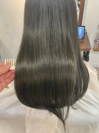 セミロング レイヤー×縮毛矯正 中屋光貴のヘアスタイル