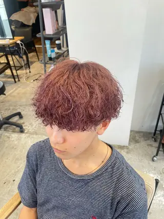 ショート パーマ メンズ 梅田💥Cut/ Perm💥ふみのヘアスタイル
