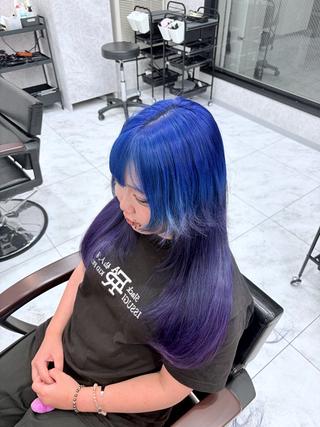 ロング 🦋ハイトーン🦋 石山 希理🦋のヘアスタイル