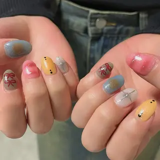 ネイル 【Zina京都駅前】 きぬがわ らむのネイルデザイン