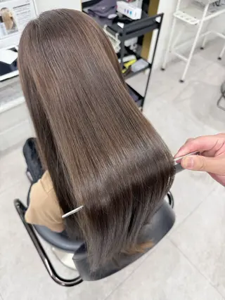 ロング カラー 縮毛矯正×髪質改善 店長　DAITOのヘアスタイル
