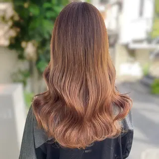 ロング カラー ブリーチなしカラー kana🐱のヘアスタイル