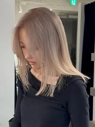 セミロング カラー 村田 りょうやのヘアスタイル