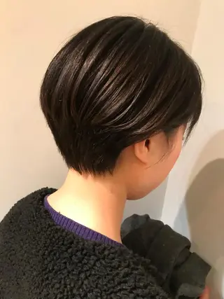 ショート カラー パーマ ヘアアレンジ 松田 亮葉のヘアスタイル