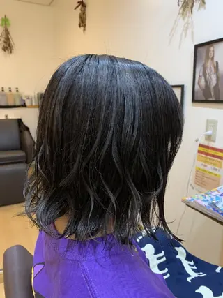 ミディアム カラー サトウ シューイチのヘアスタイル