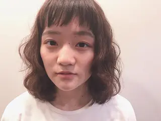 ミディアム カラー パーマ 土屋かすみ✁︎. ꙳ 姫カットのヘアスタイル