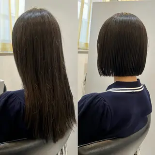 ミディアム 柔らかい縮毛矯正/ ボブ/北林のヘアスタイル