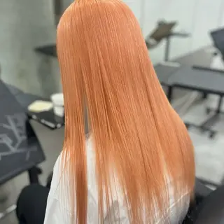 ロング カラー Acchon/心斎橋 💚ダブルカラーのヘアスタイル
