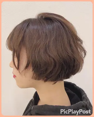 ショート カラー パーマ リリー /Men's/パーマのヘアスタイル