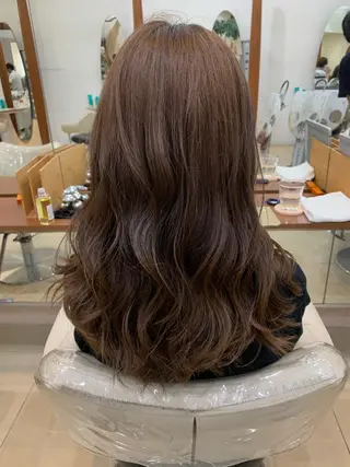 ロング カラー 縮毛矯正/髪質改善 /韓国風 山川春輝のヘアスタイル