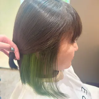 カラー NATSUNO ✮ボブ/縮毛矯正のヘアスタイル