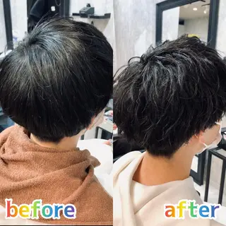 ミディアム パーマ メンズ メンズ支持数No.1 👑リュウ👑のヘアスタイル