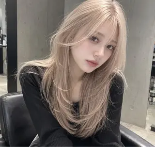 ロング 韓国レイヤー🩶🌙 Ryoseiのヘアスタイル