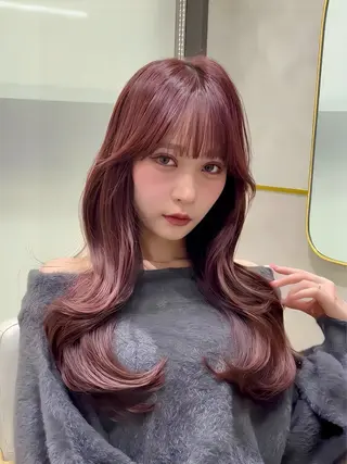 ロング カラー 高槻No.1🇰🇷 韓国ヘア 橋口陽太のヘアスタイル