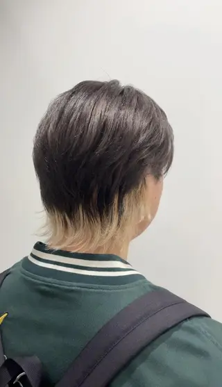 メンズ パーマ 柔らかハイトーン/ 美髪💙ྀི/ミナルのヘアスタイル