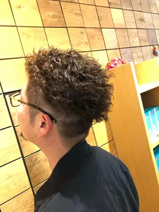 パーマ メンズ RICHAIR 山﨑 直也のヘアスタイル