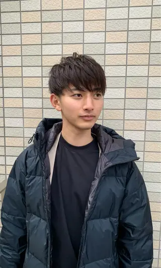 ショート カラー パーマ メンズ 明治神宮前 NANAMIのヘアスタイル