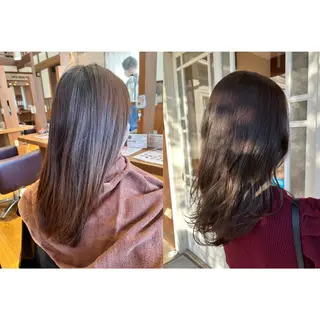 セミロング カラー ヘアアレンジ topstylist 野口 雅のヘアスタイル