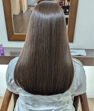 ロング 結衣 髪質改善モデル募集中のヘアスタイル