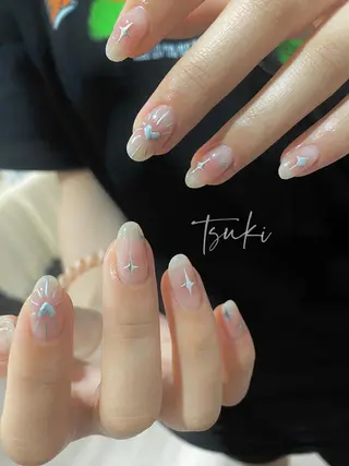 ショート ネイル LUNA Nail salon💕のネイルデザイン