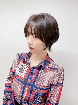 ショート カラー 大人女性ショート専門 tomodaのヘアスタイル