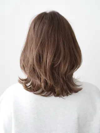 ミディアム ヘアアレンジ 大庭 千明のヘアスタイル