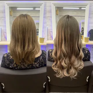 ロング カラー ヘアアレンジ FAAM Tsuneのヘアスタイル