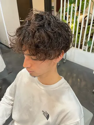 パーマ メンズ 橋野 来夢のヘアスタイル