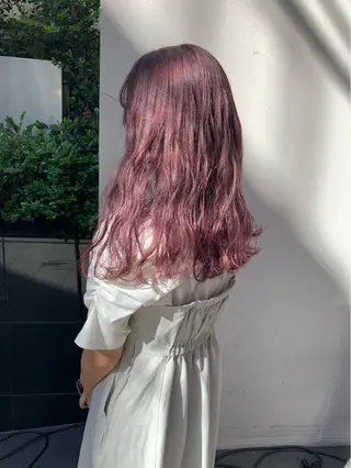 セミロング カラー 矢野 晃平のヘアスタイル