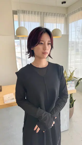ミディアム パーマ つくばUtooe's 副店長 寺沢颯のヘアスタイル